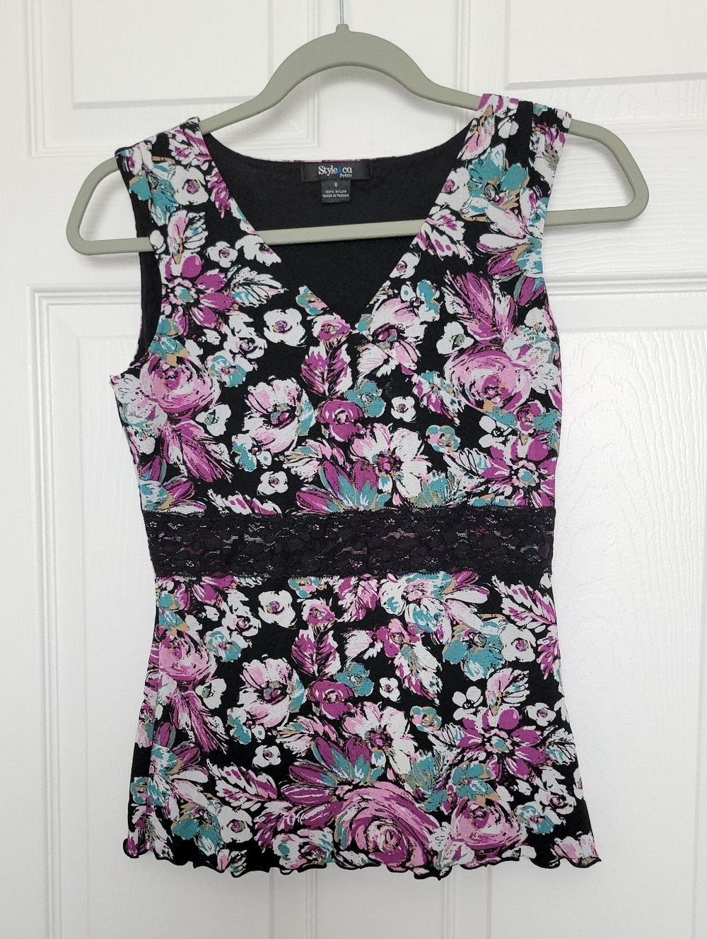 Style & Co Floral Tank Size Small
